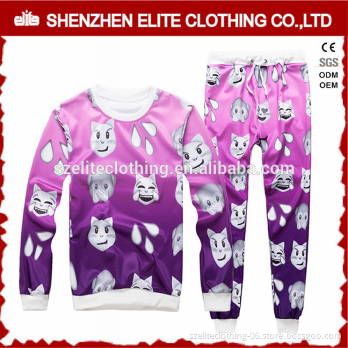 Wholesale High Quality Cheap Purple Sublimation Tracksuits